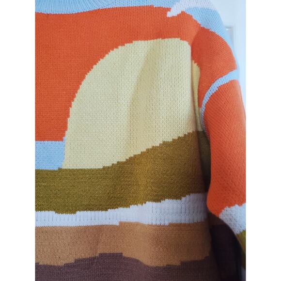 Beulah Style Unisex Southwest Desert Soft Wool Blend Sweater, Men's Large, W XL - Picture 6 of 11